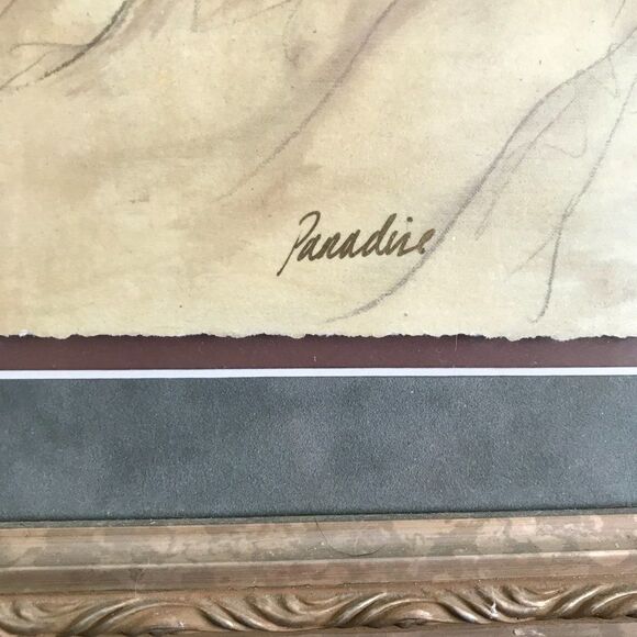 Framed "Paradise" by Gary Benfield Seriolithograph - Picture 6 of 10